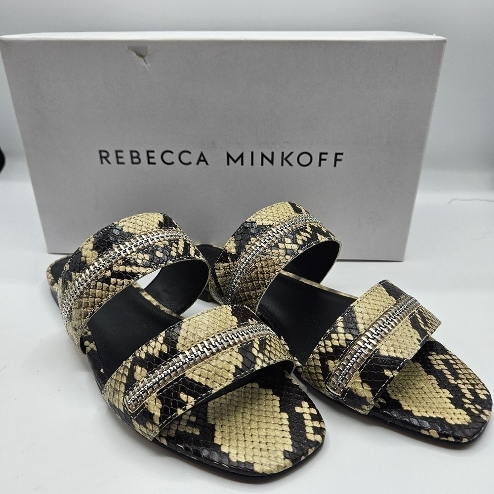 NWB Rebecca Minkoff Marciann too butter leather size 6.5M snake print